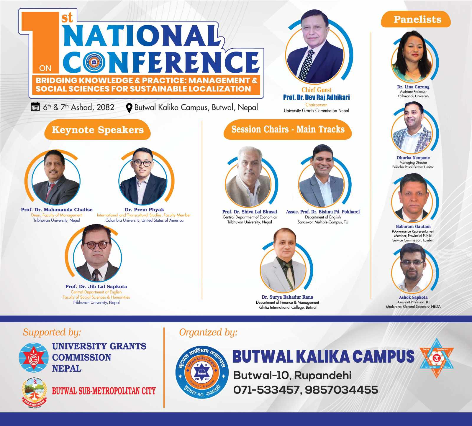 1st National Conference on "Bridging Knowledge & Practice: Management & Social Sciences for Sustainable Localization"